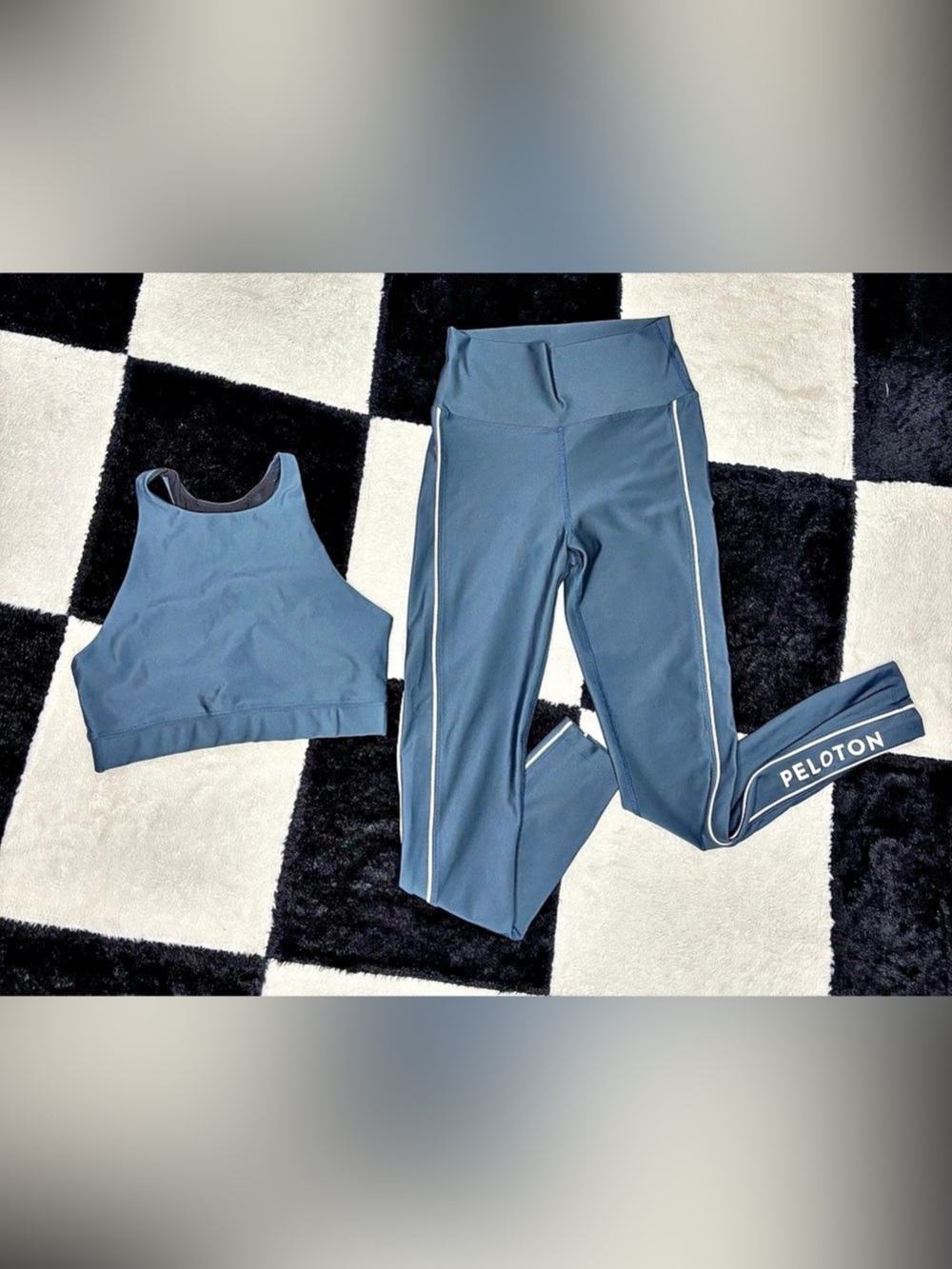Peloton Cadent Contrast Piped Set Blue